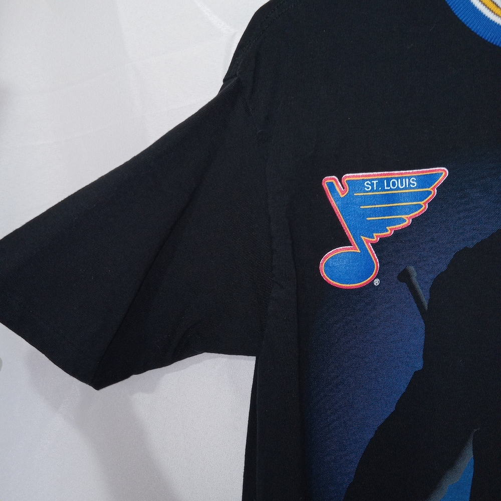 Vintage St. Louis Blues Hockey Goalie T-Shirt Men’s Size “XL” 90s Fits Like M/L - Picture 2 of 11